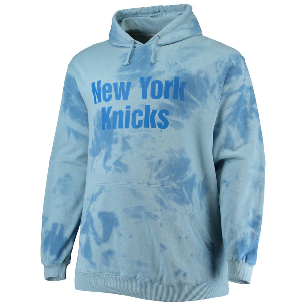 NBA New York Knicks Big & Tall Wordmark Cloud Dye Pullover Hoodie