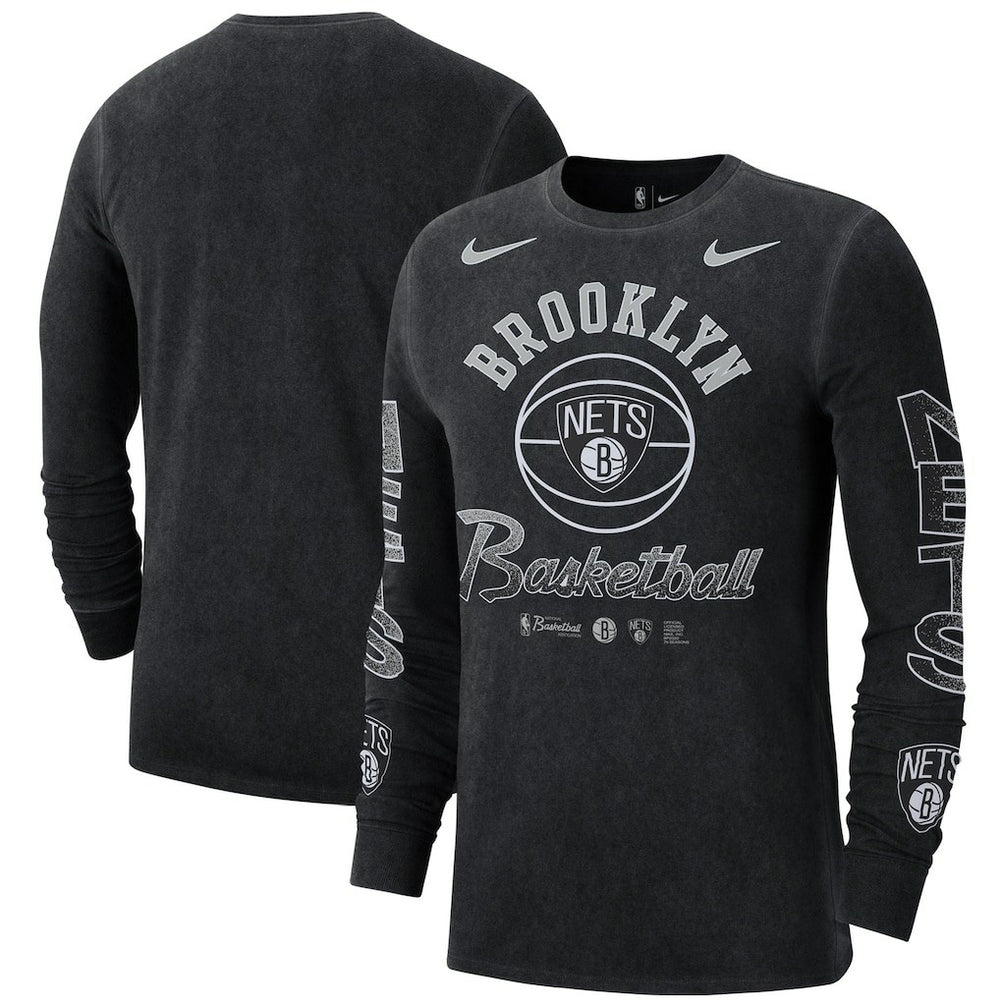 NBA Brooklyn Nets Courtside Retro Elevated Long Sleeve T-Shirt