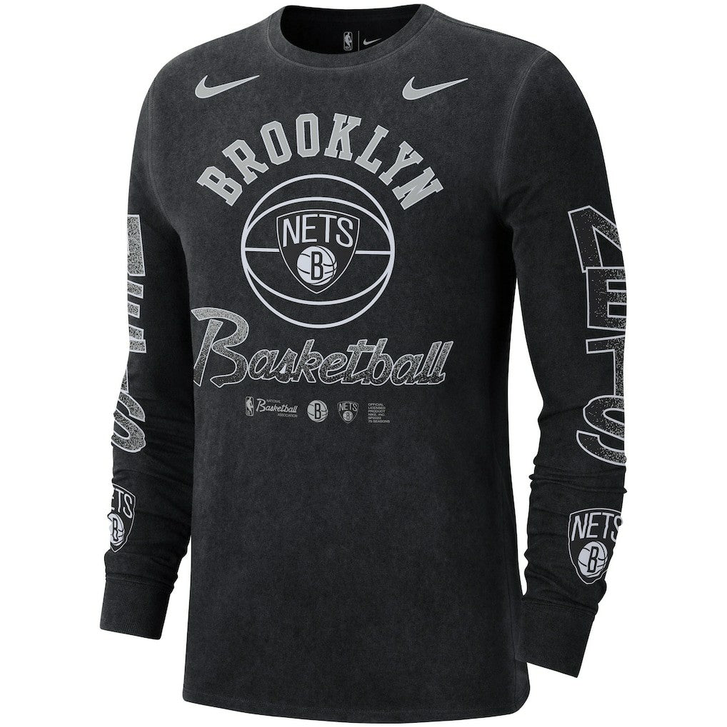 NBA Brooklyn Nets Courtside Retro Elevated Long Sleeve T-Shirt