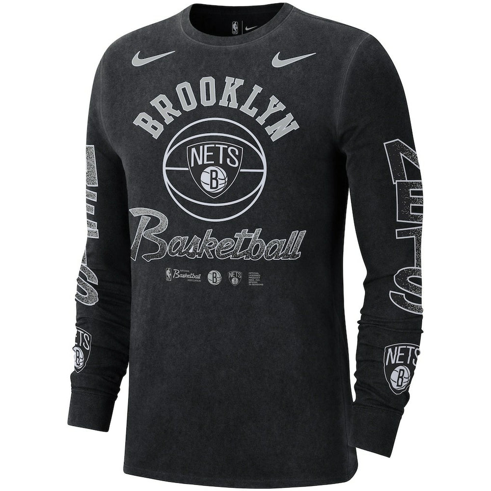NBA Brooklyn Nets Courtside Retro Elevated Long Sleeve T-Shirt