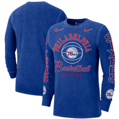 NBA Philadelphia 76ers Courtside Retro Elevated Long Sleeve T-Shirt