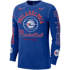 NBA Philadelphia 76ers Courtside Retro Elevated Long Sleeve T-Shirt