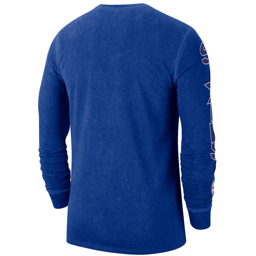 NBA Philadelphia 76ers Courtside Retro Elevated Long Sleeve T-Shirt