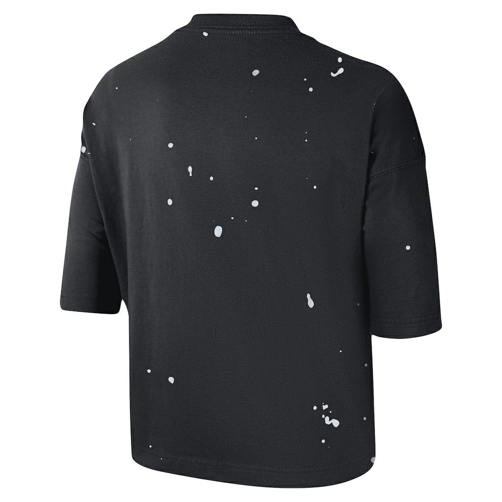 NBA Brooklyn Nets Women's Courtside Splatter Cropped T-Shirt