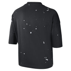 NBA Brooklyn Nets Women's Courtside Splatter Cropped T-Shirt