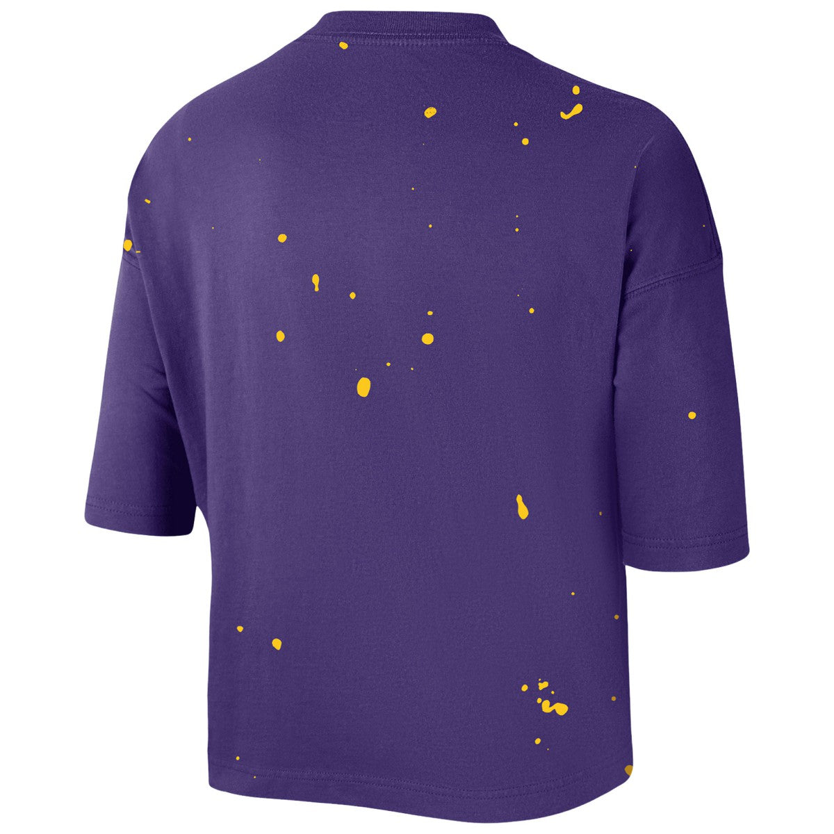 NBA Los Angeles Lakers Women's Courtside Splatter Cropped T-Shirt