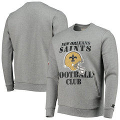 Starter Locker Room Throwback End Zone Pullover Sweatshirt - New Orleans Saints