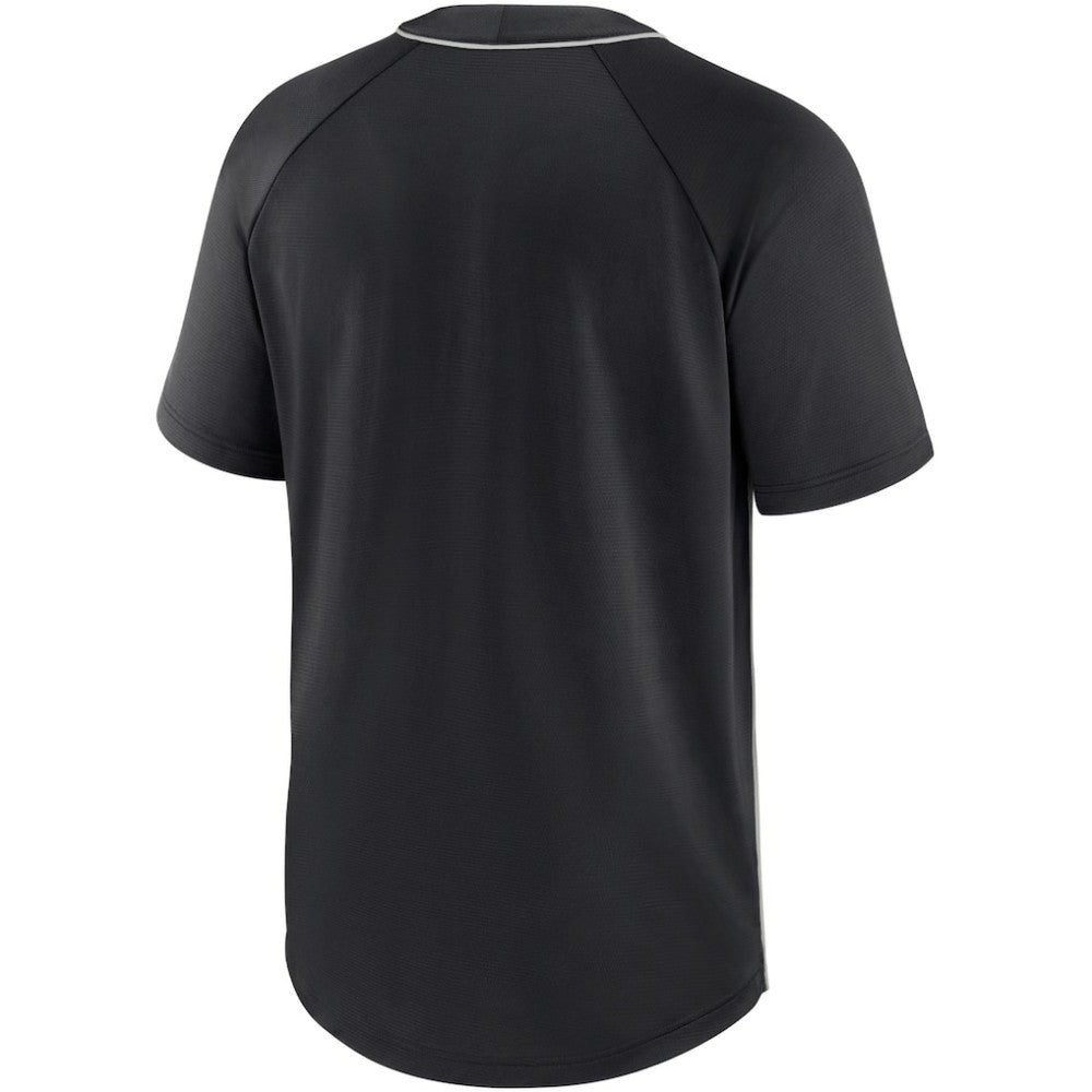 MLB Chicago White Sox Nike City Plate Performance Henley Raglan T-Shirt
