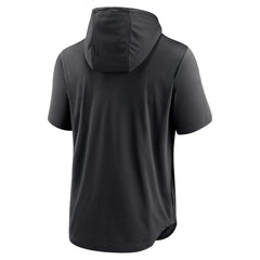 MLB Colorado Rockies Nike Lockup Performance Short Sleeve Lightweight Hooded Top