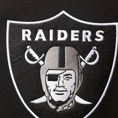 Home Advantage Raglan Short Sleeve Pullover Hoodie - Las Vegas Raiders