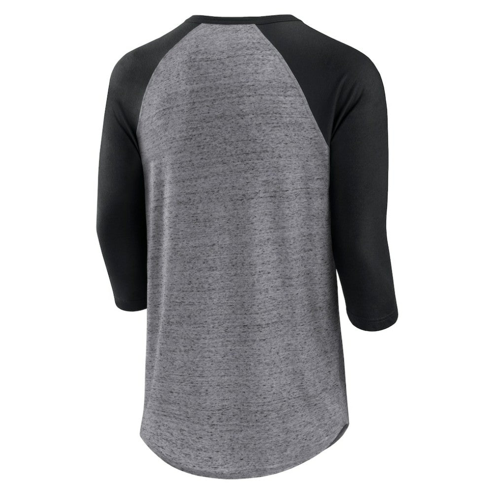 MLB Chicago White Sox Fanatics Iconic Above Heat Speckled Raglan Henley 3/4 Sleeve T-Shirt