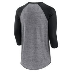 MLB Chicago White Sox Fanatics Iconic Above Heat Speckled Raglan Henley 3/4 Sleeve T-Shirt
