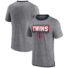 MLB Minnesota Twins Fanatics Iconic Team Element Speckled Ringer T-Shirt