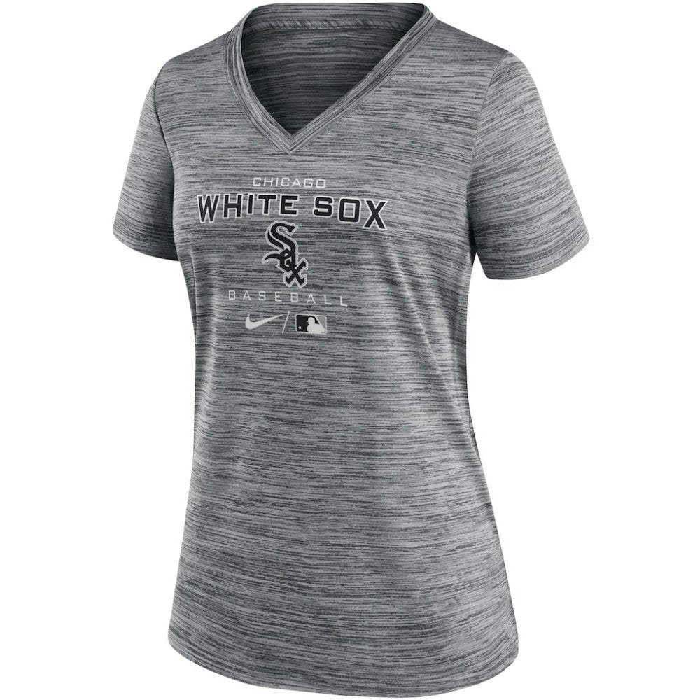 MLB Chicago White Sox Nike Women's Authentic Collection Velocity Performance V-Neck T-Shirt