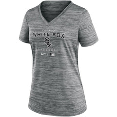 MLB Chicago White Sox Nike Women's Authentic Collection Velocity Performance V-Neck T-Shirt