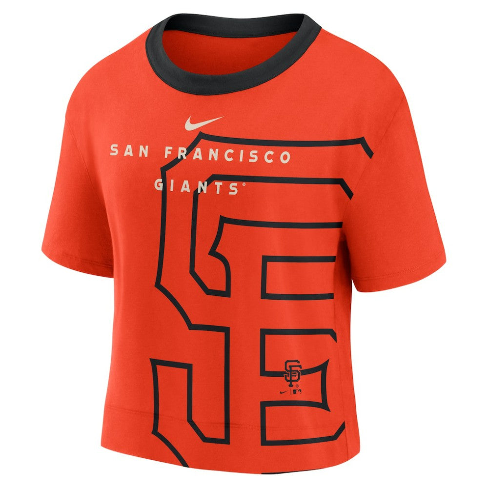MLB San Francisco Giants Nike Women's Team First High Hip Boxy T-Shirt
