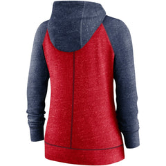 MLB St. Louis Cardinals Nike Women's Split Wordmark Gym Vintage Raglan Lightweight Full-Zip Hoodie