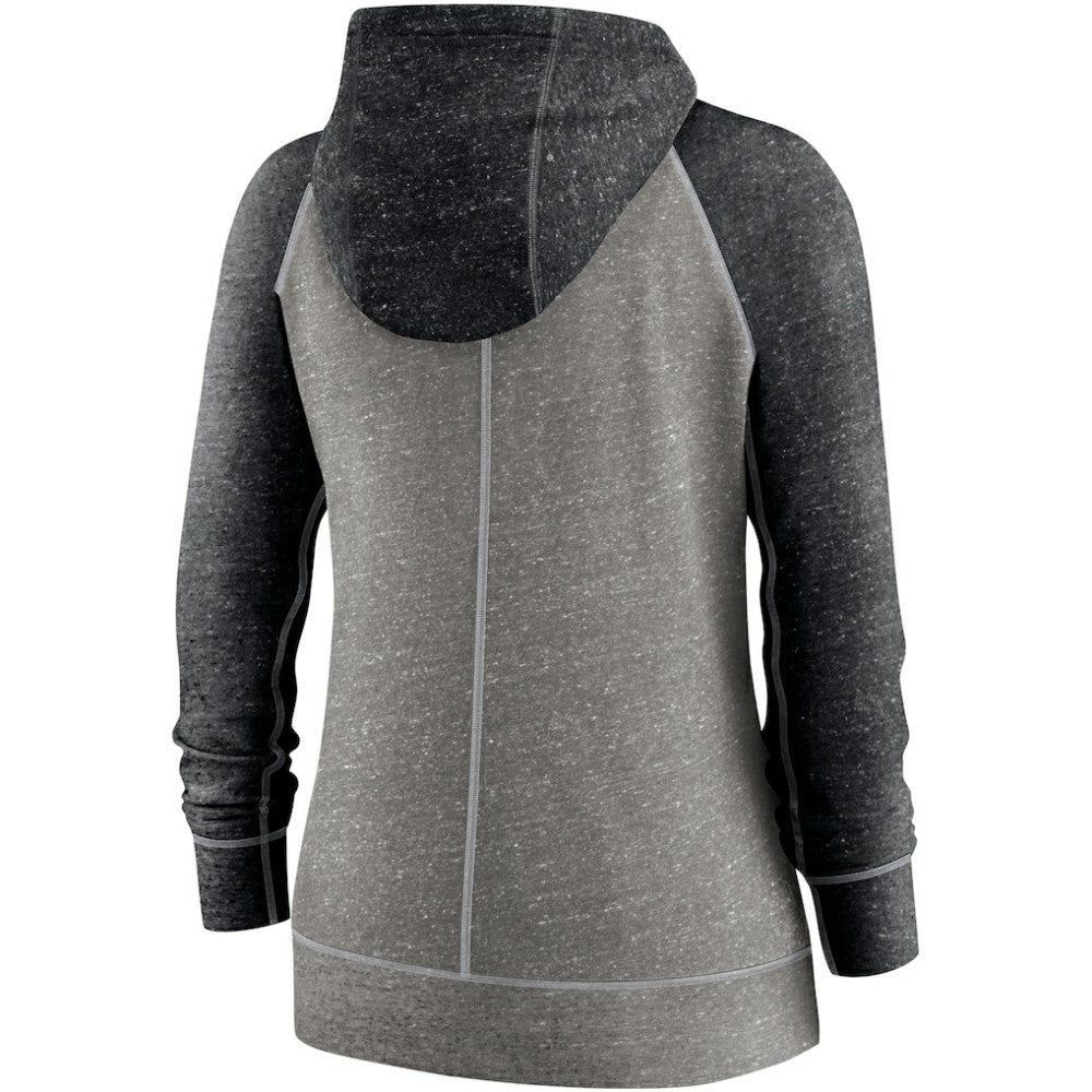 MLB Chicago White Sox Nike Women's Split Wordmark Gym Vintage Raglan Lightweight Full-Zip Hoodie