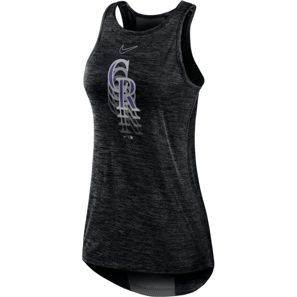 MLB Colorado Rockies Nike Women's Logo Fade High Neck Performance Tank Top
