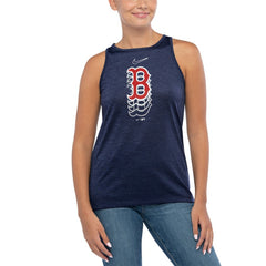 MLB Boston Red Sox Nike Women's Logo Fade High Neck Performance Tank Top