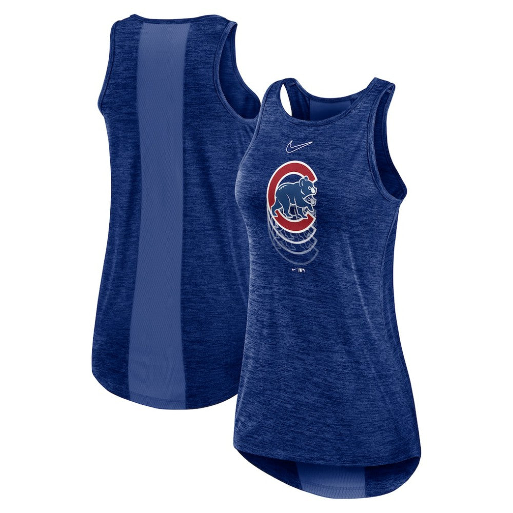 MLB Chicago Cubs Nike Women's Logo Fade High Neck Performance Tank Top