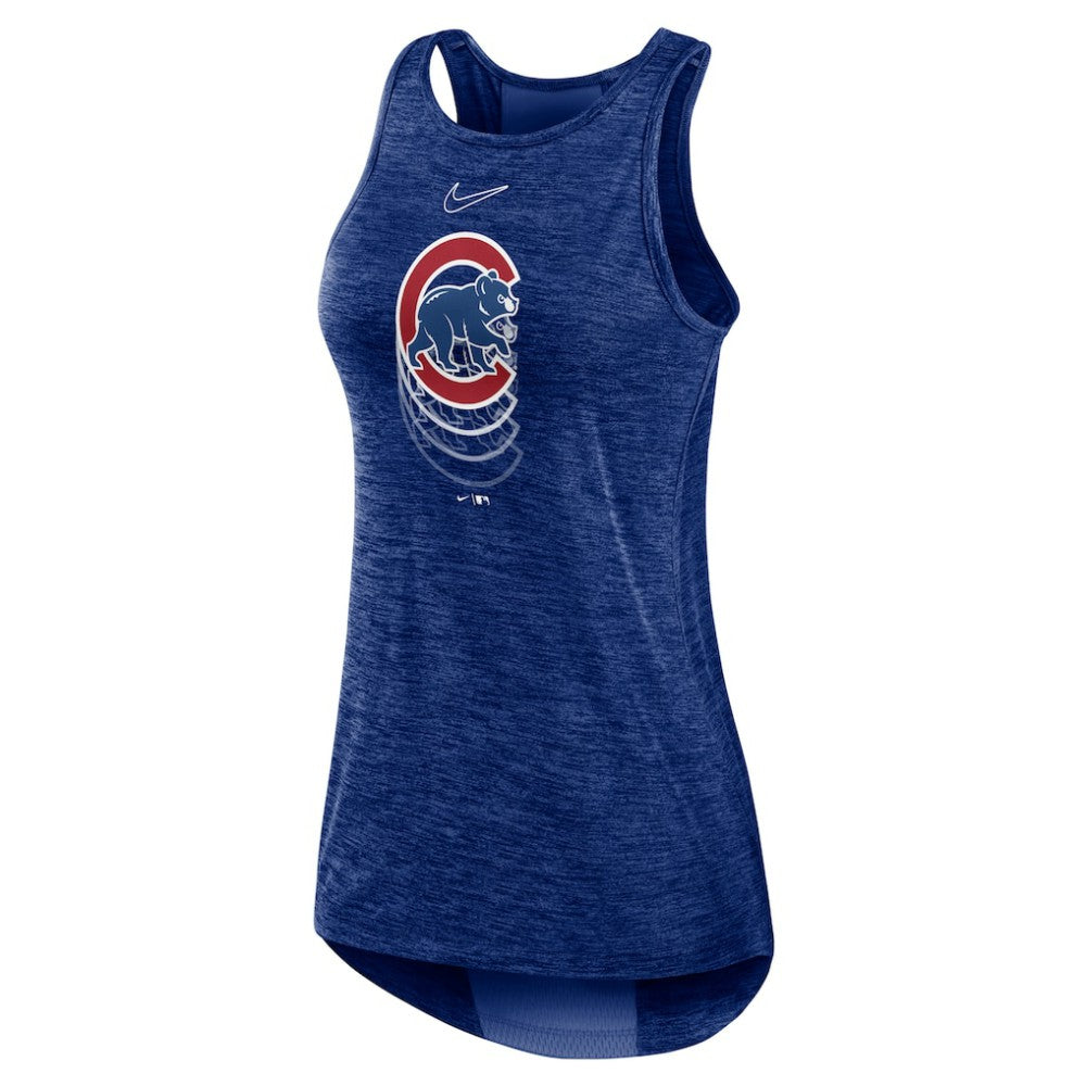 MLB Chicago Cubs Nike Women's Logo Fade High Neck Performance Tank Top