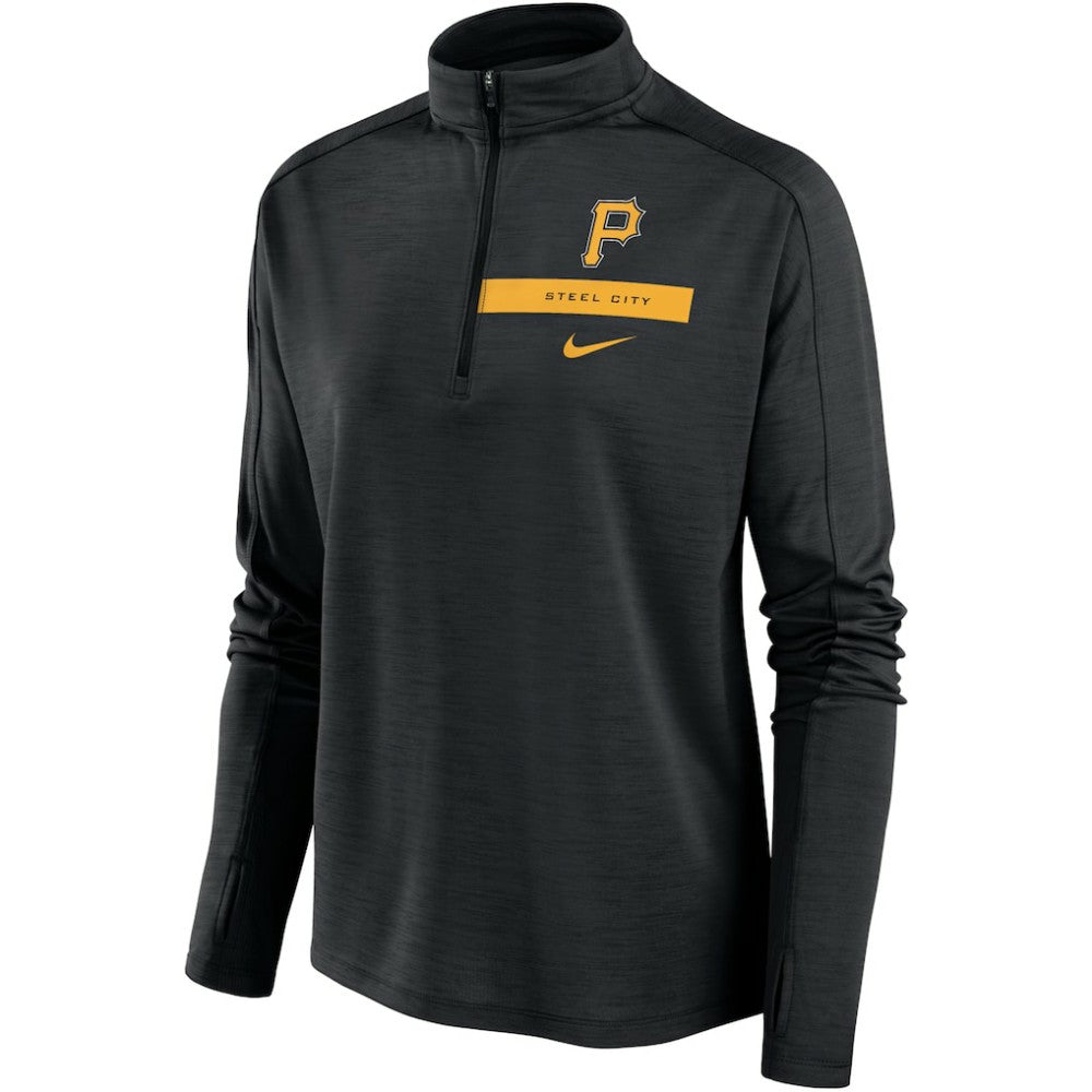 MLB Pittsburgh Pirates Nike Women's Primetime Local Touch Pacer Quarter-Zip Top