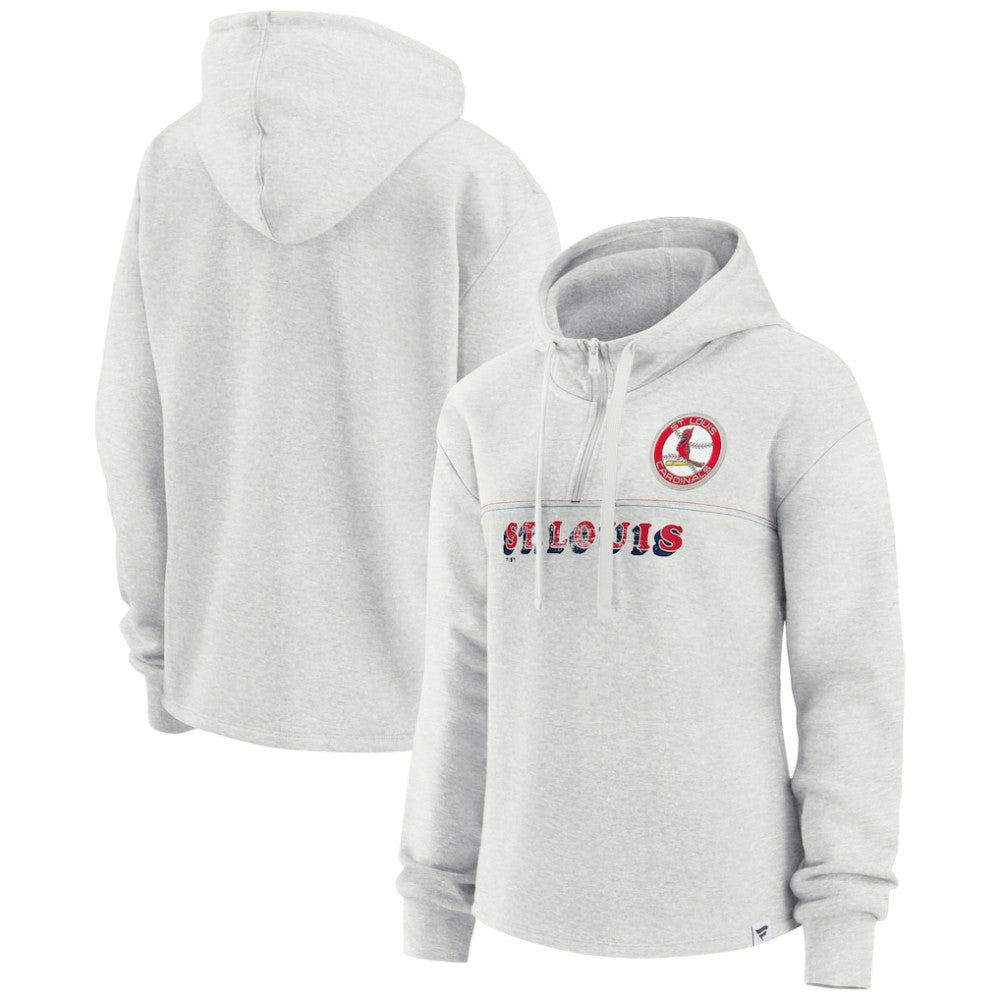 MLB St. Louis Cardinals Fanatics Women's True Classics Legacy Quarter-Zip Hoodie