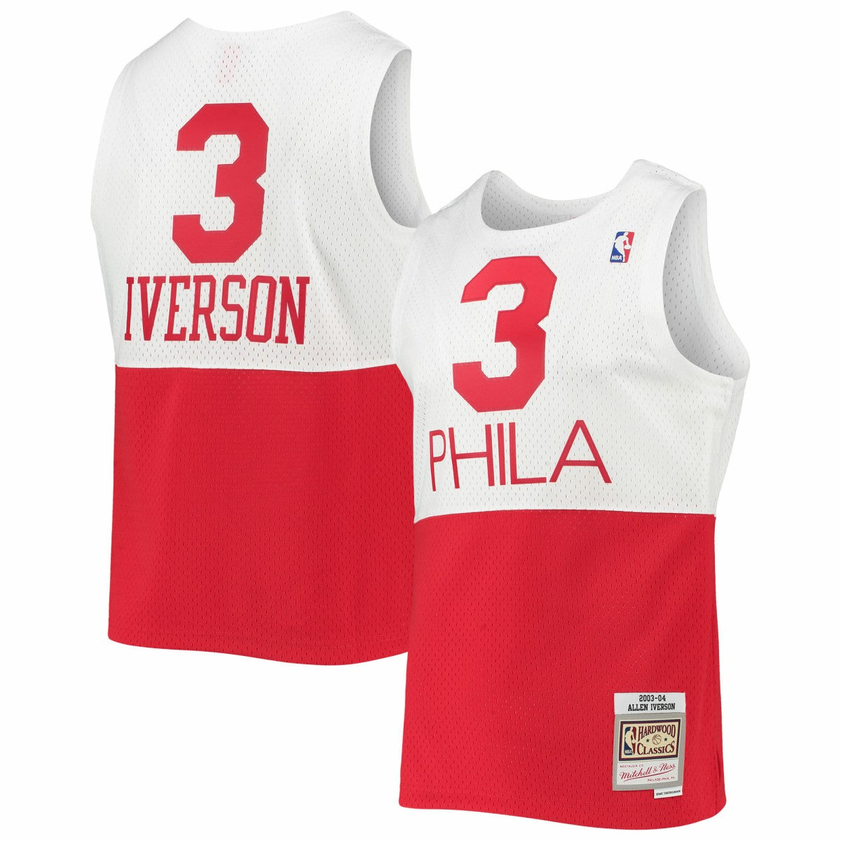 NBA Allen Iverson Philadelphia 76ers 2003/2004 Hardwood Classics Swingman Jersey