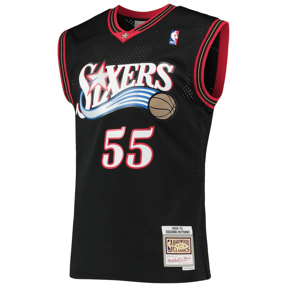 NBA Dikembe Mutombo Philadelphia 76ers Hardwood Classics Swingman Jersey