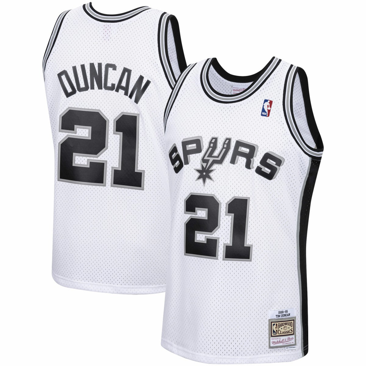 NBA Tim Duncan San Antonio Spurs 1998/99 Hardwood Classics Swingman Jersey