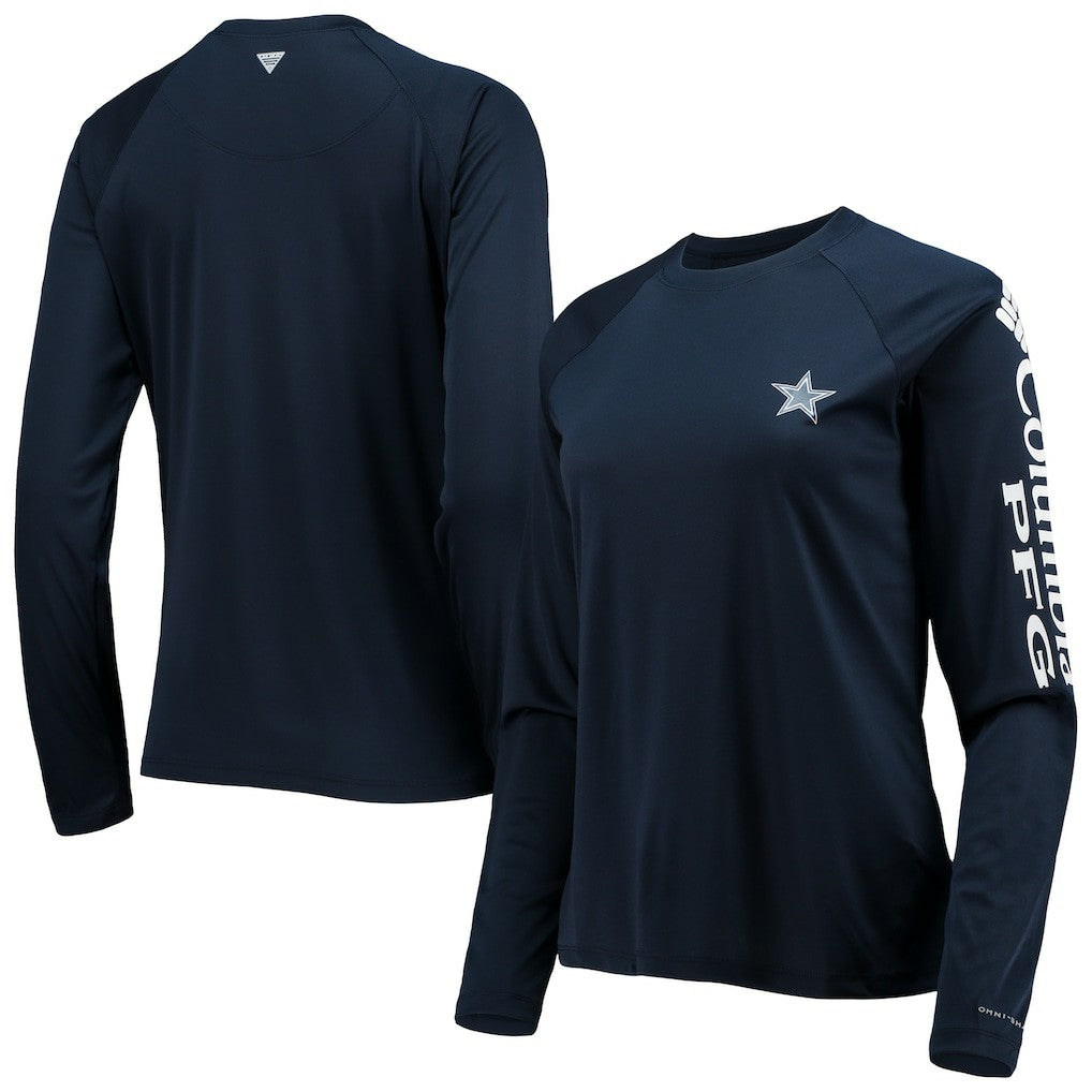 Women's Tidal Omni-Shade Raglan Long Sleeve T-Shirt - Dallas Cowboys