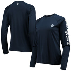 Women's Tidal Omni-Shade Raglan Long Sleeve T-Shirt - Dallas Cowboys