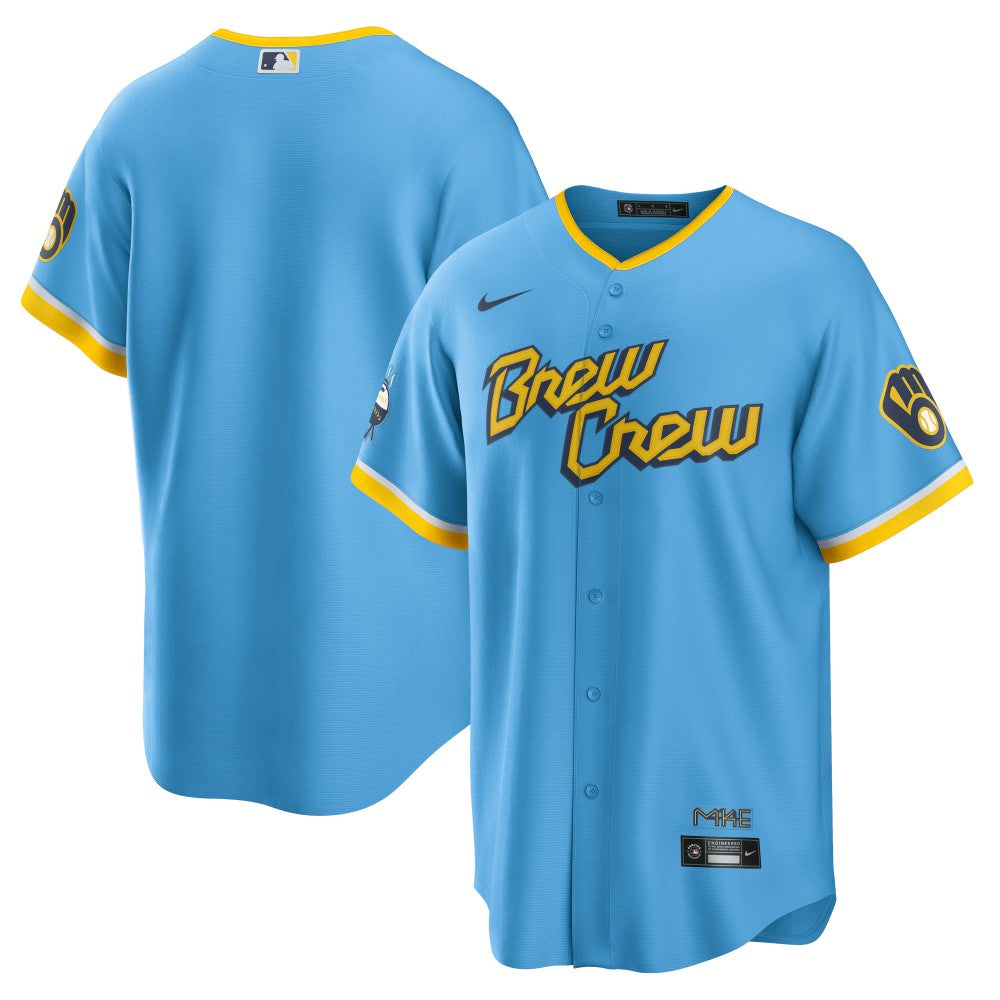 MLB Milwaukee Brewers Nike City Connect Replica Team Jersey