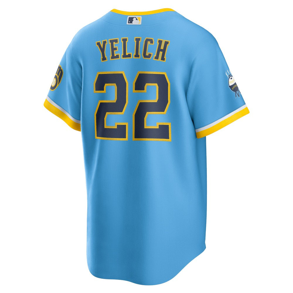 MLB Christian Yelich Milwaukee Brewers Nike City Connect Replica Player Jersey