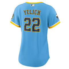 MLB Christian Yelich Milwaukee Brewers Nike Women's City Connect Replica Player Jersey