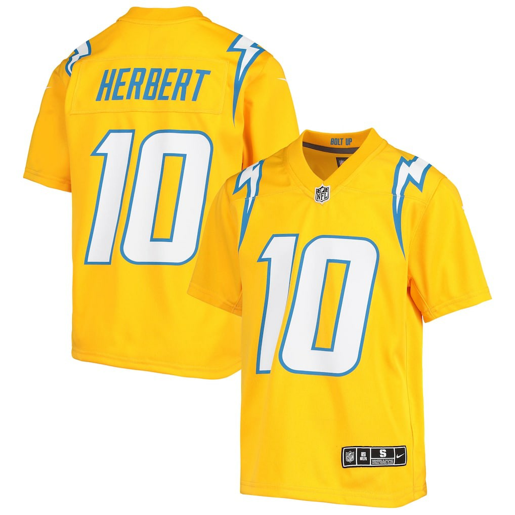 Justin Herbert  Youth Inverted Team Game Jersey - Los Angeles Chargers
