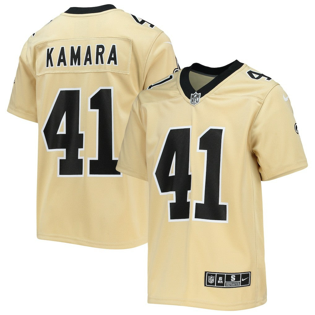 Alvin Kamara  Youth Inverted Team Game Jersey - New Orleans Saints