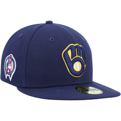 MLB Milwaukee Brewers New Era 9/11 Memorial Side Patch 59FIFTY Fitted Hat
