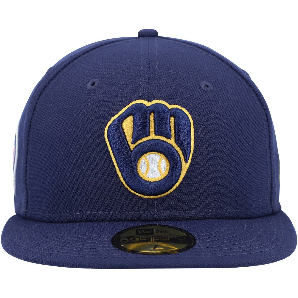 MLB Milwaukee Brewers New Era 9/11 Memorial Side Patch 59FIFTY Fitted Hat