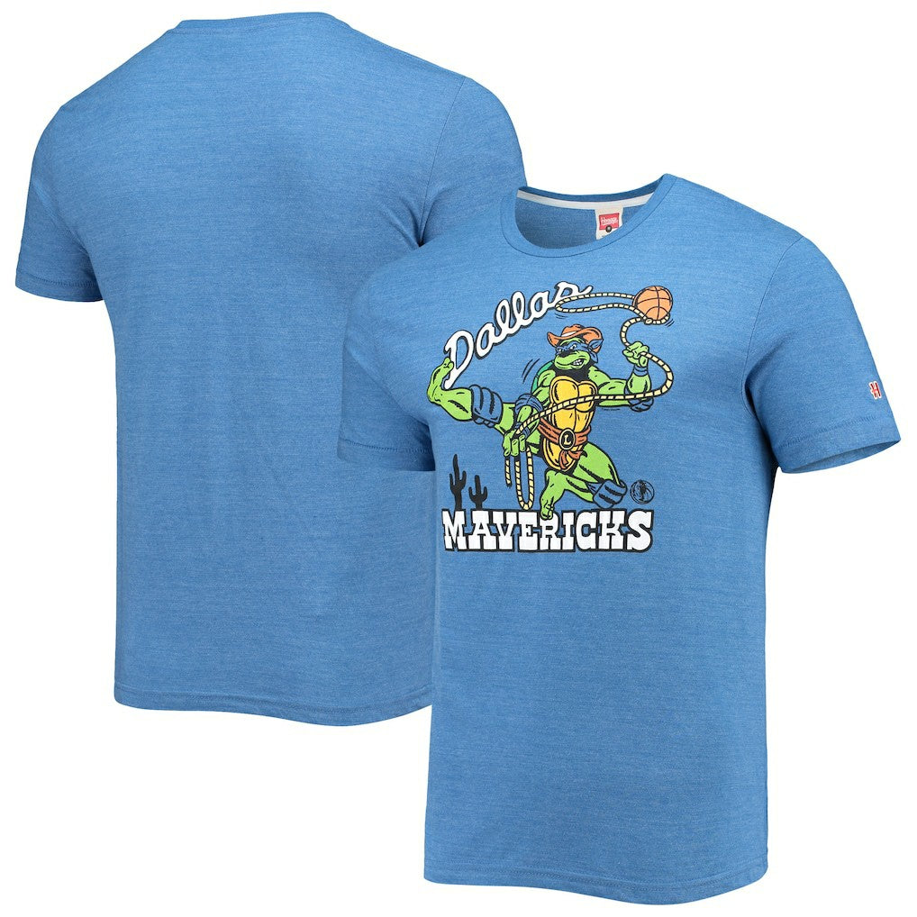 NBA Dallas Mavericks Homage NBA x Teenage Mutant Ninja Turtles Tri-Blend T-Shirt sale