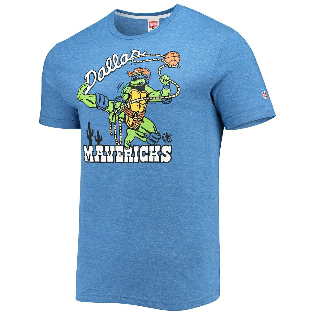 NBA Dallas Mavericks Homage NBA x Teenage Mutant Ninja Turtles Tri-Blend T-Shirt sale