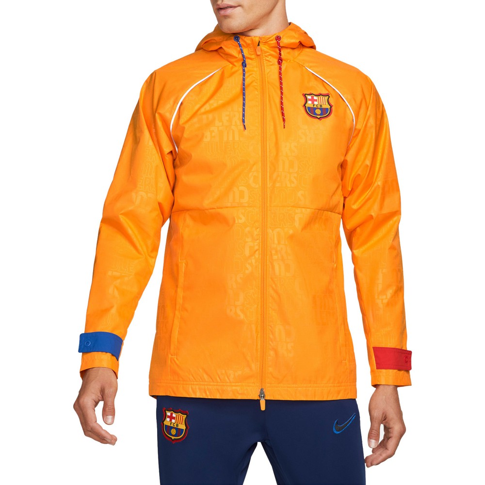 Barcelona All-Weather Full-Zip Jacket - Nike Orange