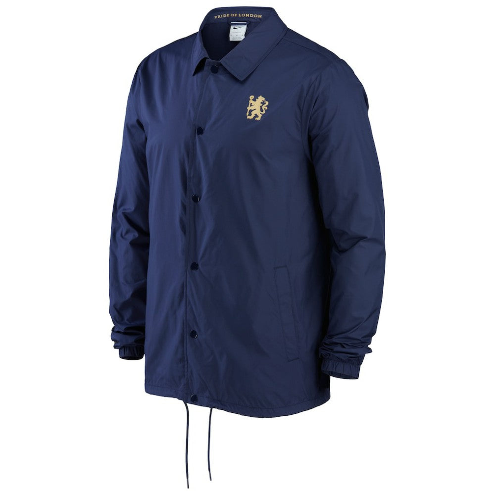 Chelsea Coach Performance Full-Snap Jacket - Nike Navy