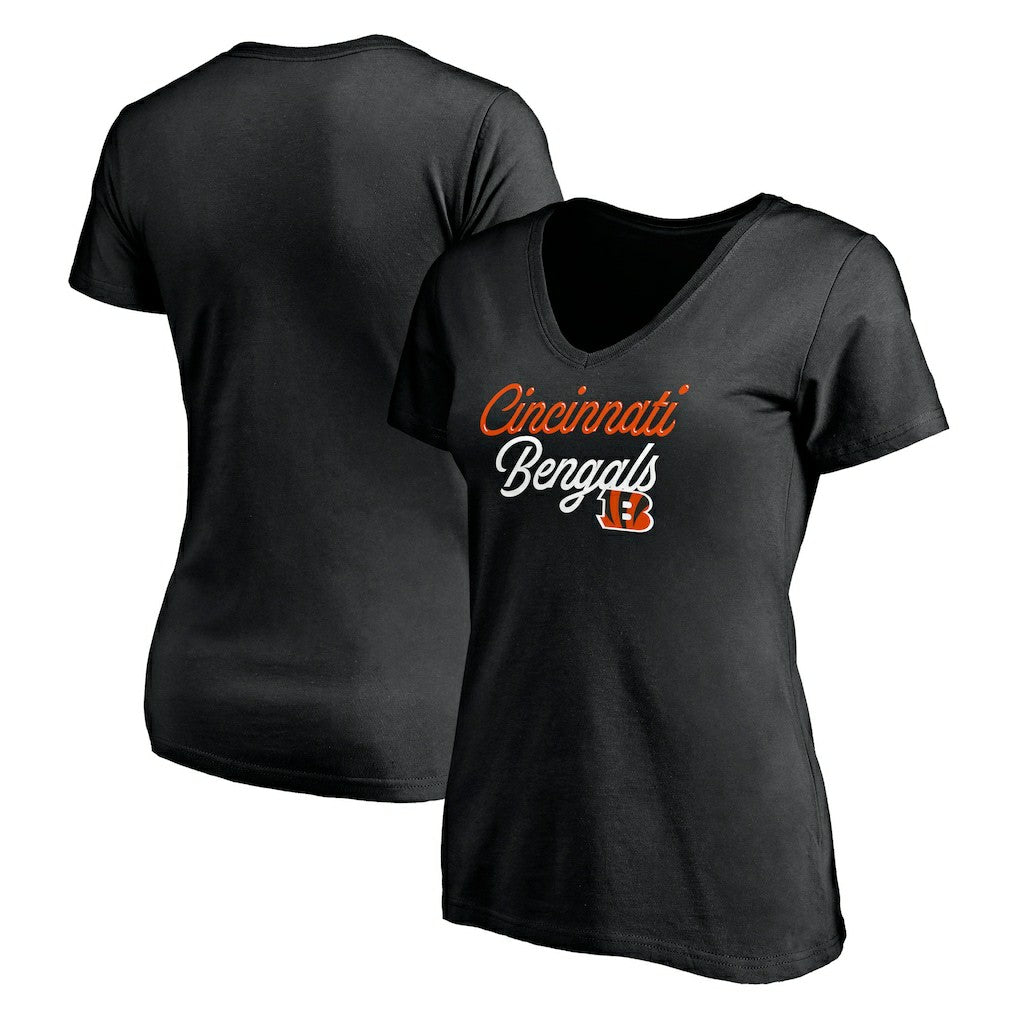 Women's Long Stride V-Neck T-Shirt - Cincinnati Bengals