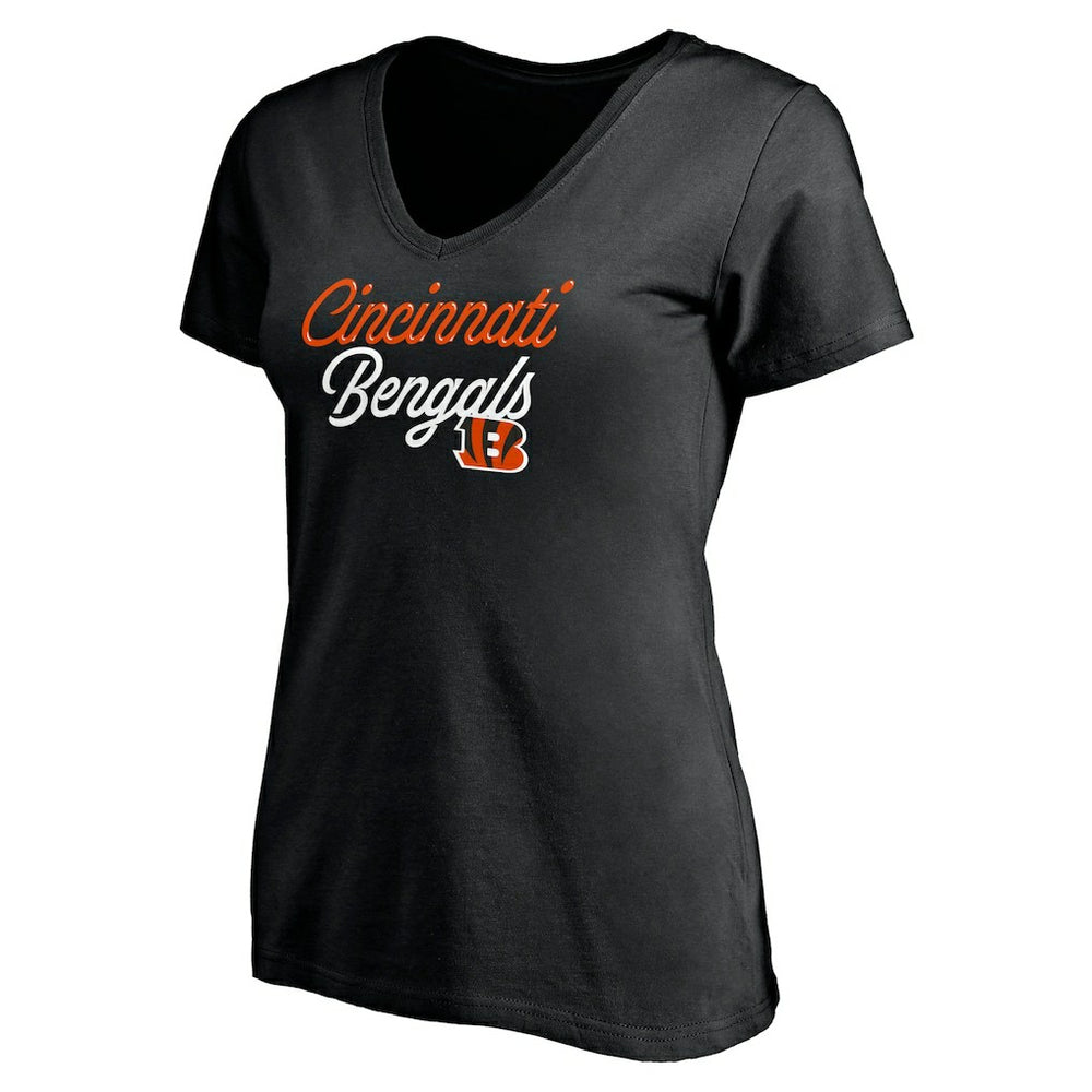 Women's Long Stride V-Neck T-Shirt - Cincinnati Bengals
