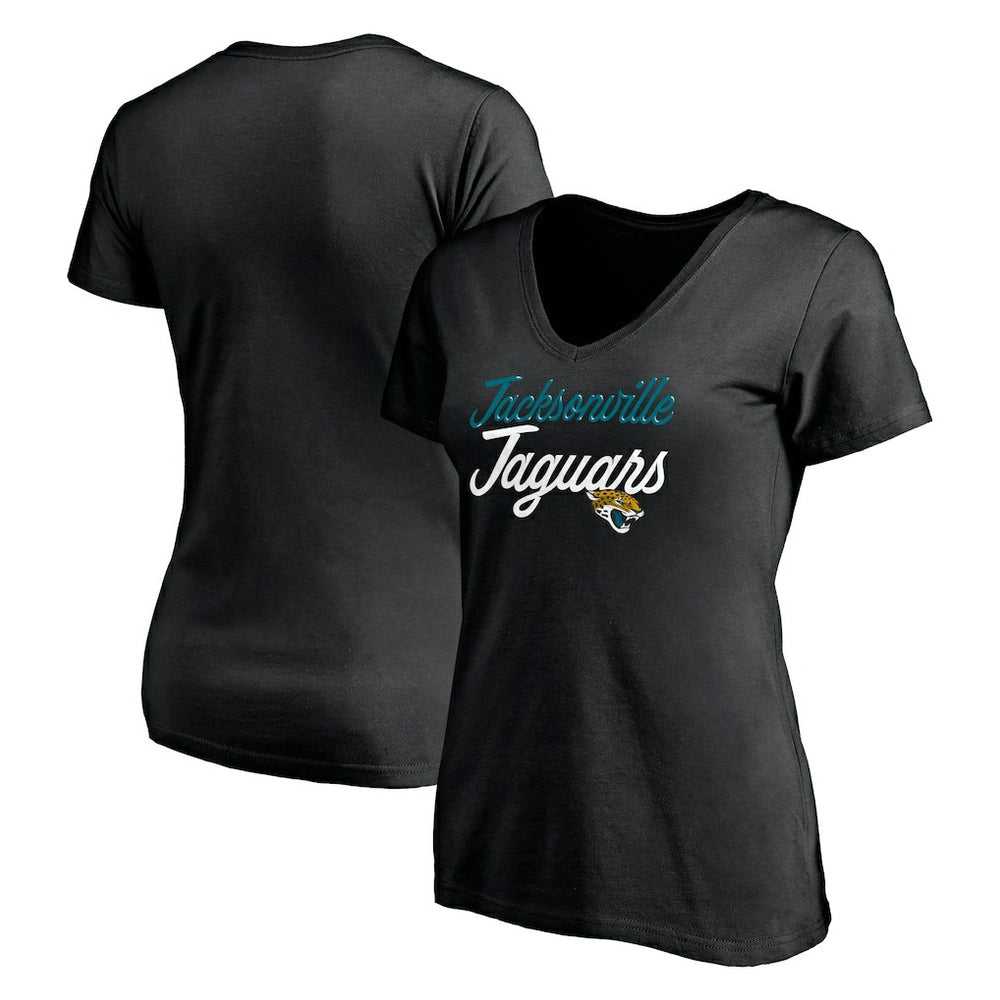 Women's Long Stride V-Neck T-Shirt - Jacksonville Jaguars
