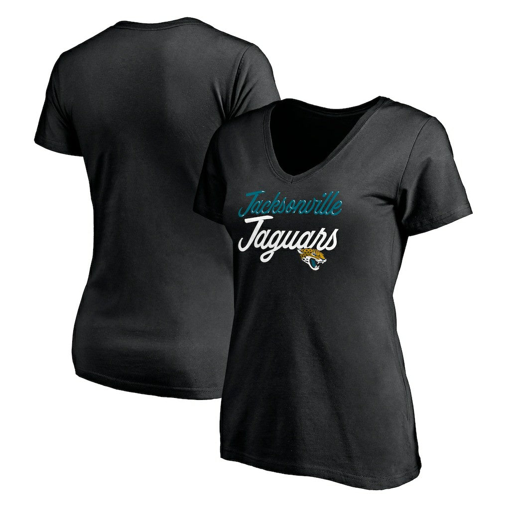 Women's Long Stride V-Neck T-Shirt - Jacksonville Jaguars