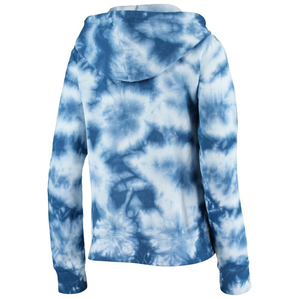 MLB Chicago Cubs New Era Women's Tie-Dye Fleece Full-Zip Hoodie