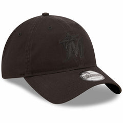 MLB Miami Marlins New Era Black On Black Core Classic 2.0 9TWENTY Adjustable Hat